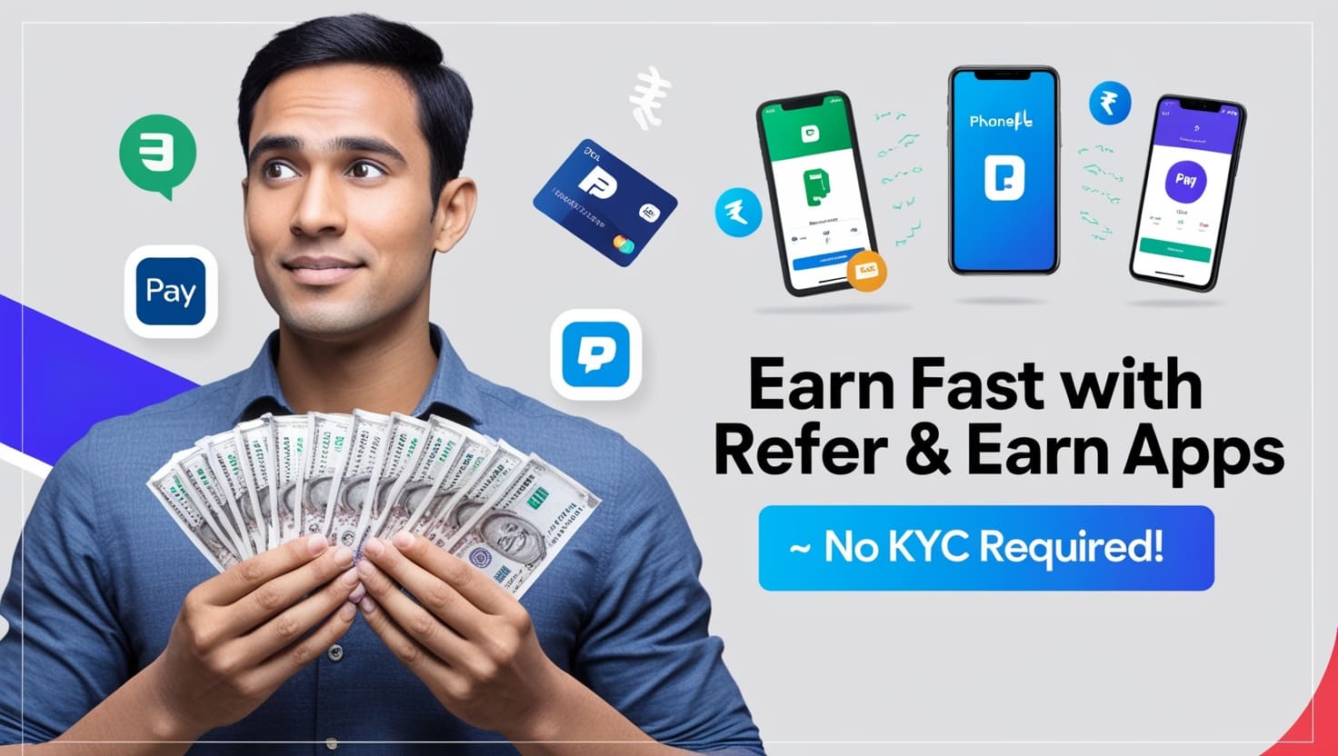 Top 15 Best Refer and Earn Apps Without Kyc